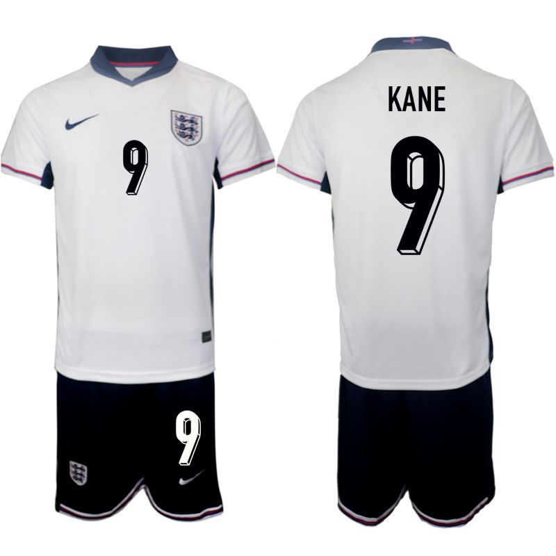 Men 2024-2025 Season England home white 9 Soccer Jersey